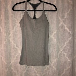 Grey workout top